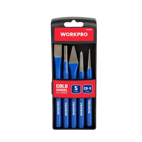 WORKPRO WP201303 5 Parça CR-V Profesyonel Noktalama ve Keski Seti - 6