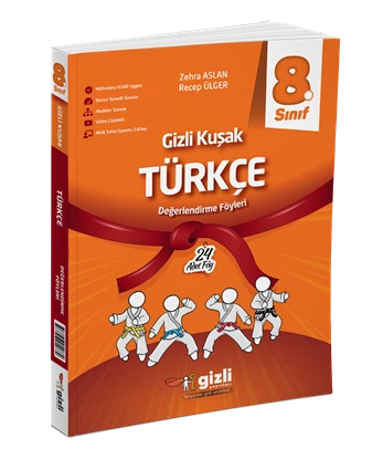 GİZLİ YAYINLARI 8. SINIF TÜRKÇE GİZLİ KUŞAK SERİSİ