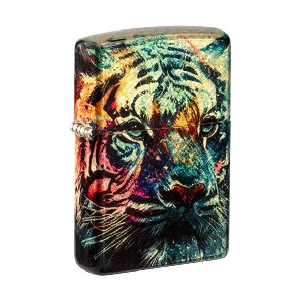 Zippo 46145 48458 Colorful Tiger Design Çakmak