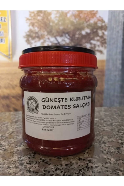 Burdur Hasat 1 Kg Burdur Ev Yapımı Domates Salçası