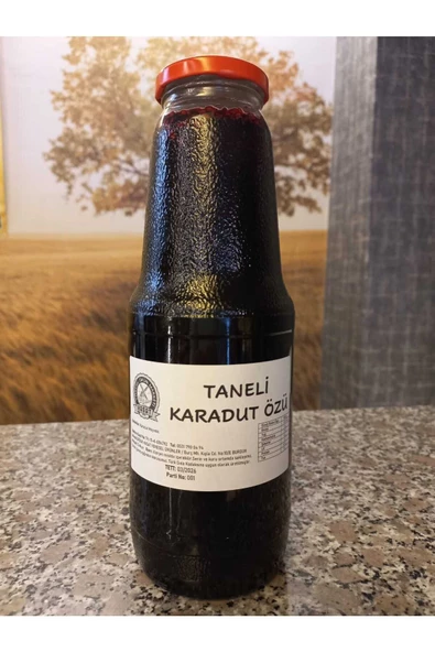 Burdur Hasat 1350 ml Doğal Bol Taneli Karadut Özü