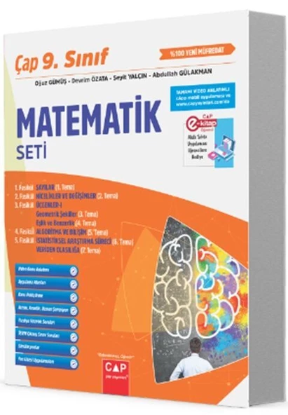 Çap 9. Sınıf Matematik Anadolu Seti Çap Yayınları