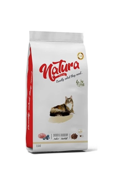 Düşük Tahıllı Tavuklu Indoor Hairball Yetişkin Kedi Kuru Maması 2.25 Kg