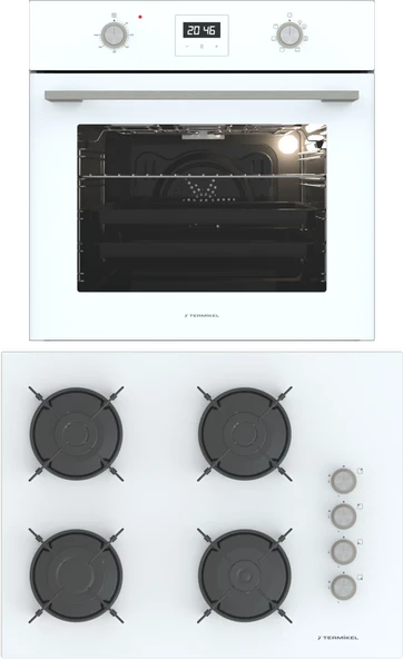 Termikel Ankastre Set (BO O64D5C W + BH P7144C W) ürün görseli 1