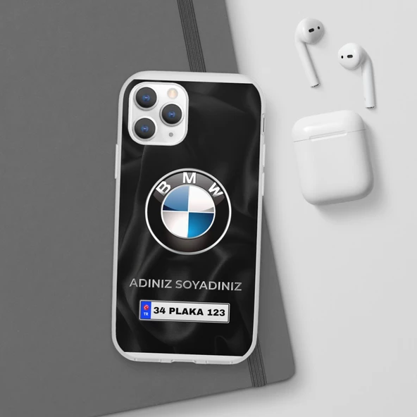 iPhone 11 Pro İçin Kişiye Özel BMW Logolu ve İsim Yazılı Premium Telefon Kılıfı