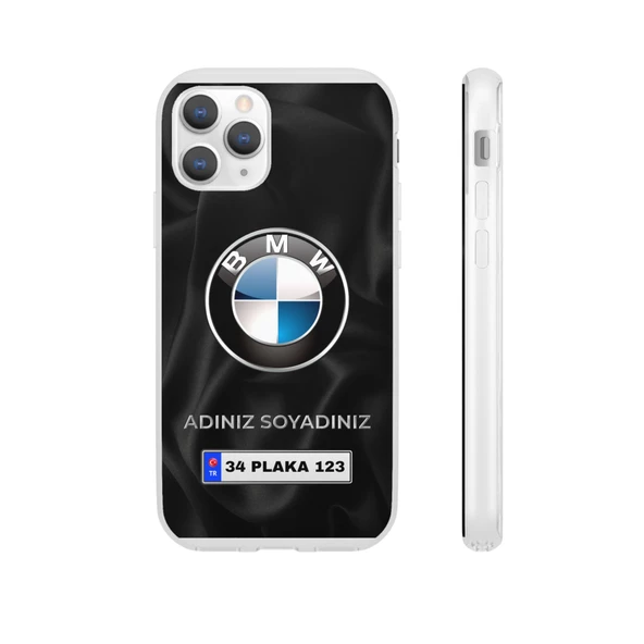 iPhone 11 Pro İçin Kişiye Özel BMW Logolu ve İsim Yazılı Premium Telefon Kılıfı - 2