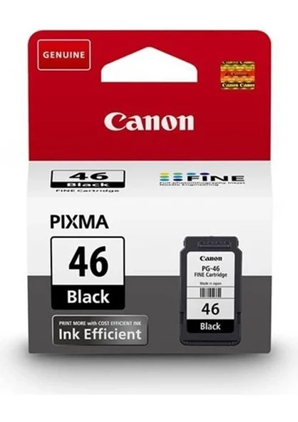 Canon PG-46 Orijinal Siyah Mürekkep Kartuşu