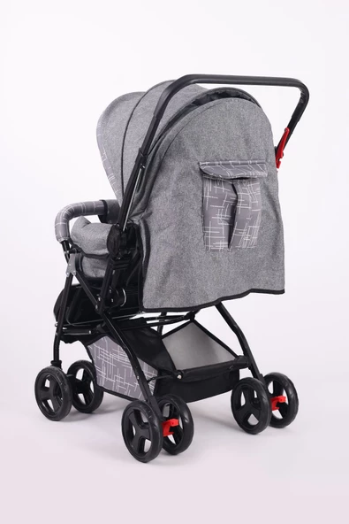 Jusso Dido Comfort Line Çift Yönlü Bebek Arabası Gri - 5
