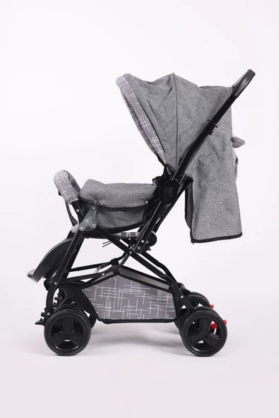 Jusso Dido Comfort Line Çift Yönlü Bebek Arabası Gri - 2