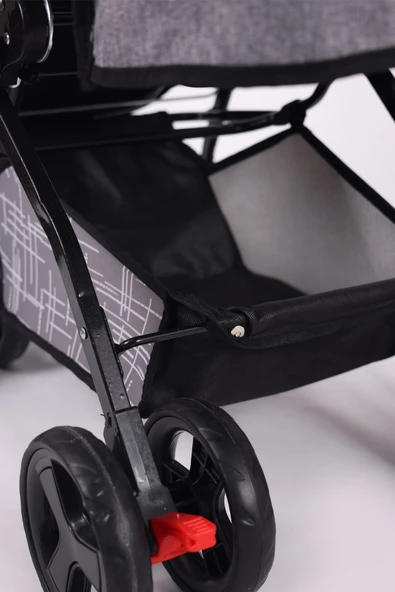 Jusso Dido Comfort Line Çift Yönlü Bebek Arabası Gri - 6