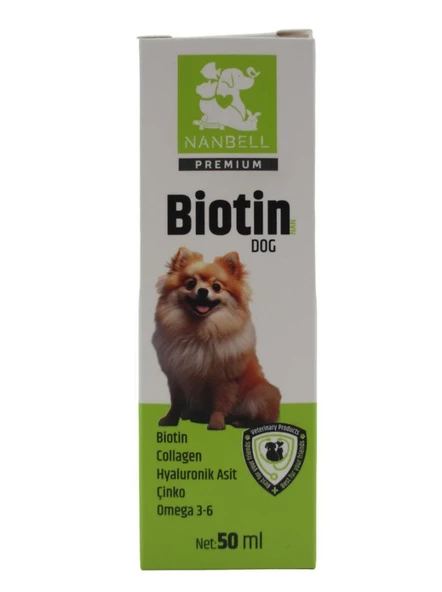 Nanbell Biotin Çinko Köpek Tüy Sağlığı 50Ml