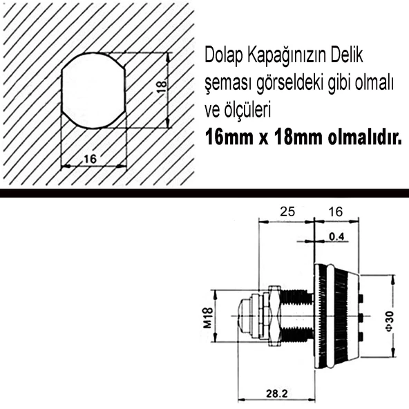 Şifreli Kilit Mobilya Çelik Dolap Soyunma Dolabı Çekmece Kilidi - 3