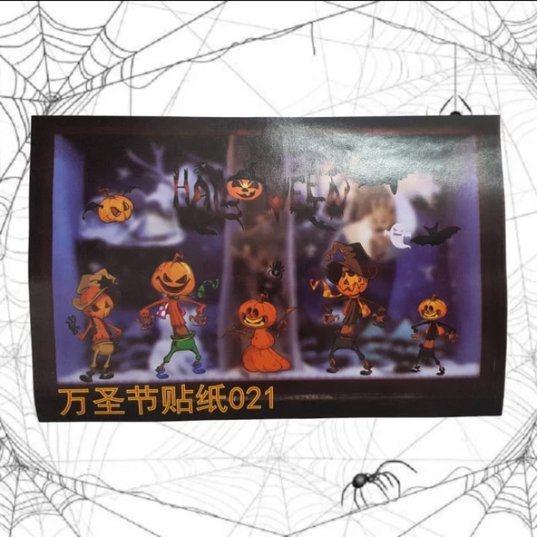 Cadılar Bayramı Cam Sticker