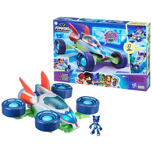 Pijamaskeliler 3 ü 1 Arada Dönüşebilen Keşi̇f Aracı PJ Masks