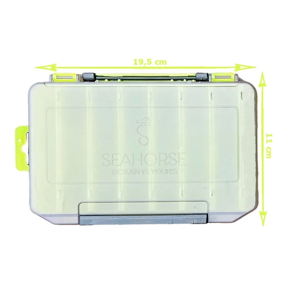 Sea Horse Lure Box 10cm Çift Taraflı Balıkçı Kutusu - Resim 3