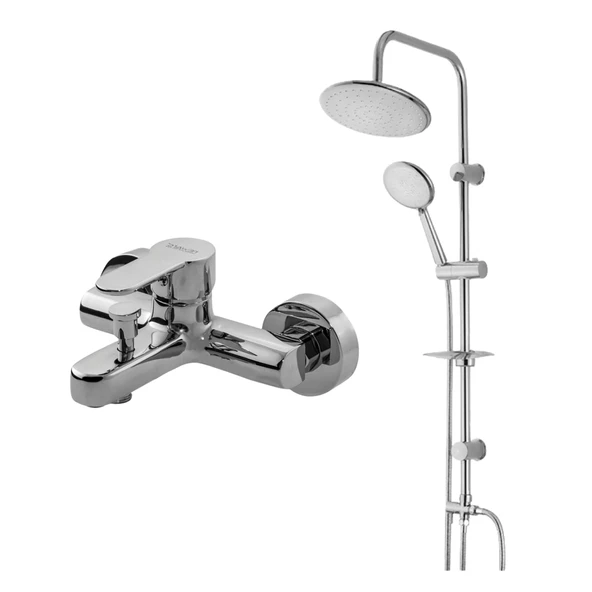 Newarc Domino Banyo Bataryası,Duş Ünitesi Set