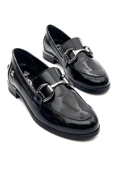 Venüs 2455201K Kadın Hakiki Deri Tokalı Loafer Ayakkabı - 7