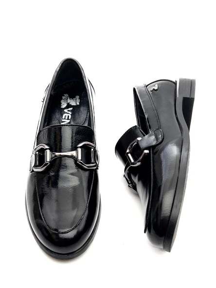 Venüs 2455201K Kadın Hakiki Deri Tokalı Loafer Ayakkabı - 10