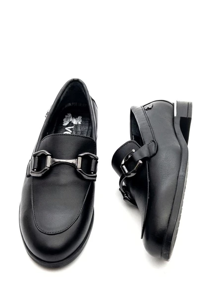 Venüs 2455201K Kadın Hakiki Deri Tokalı Loafer Ayakkabı - 4