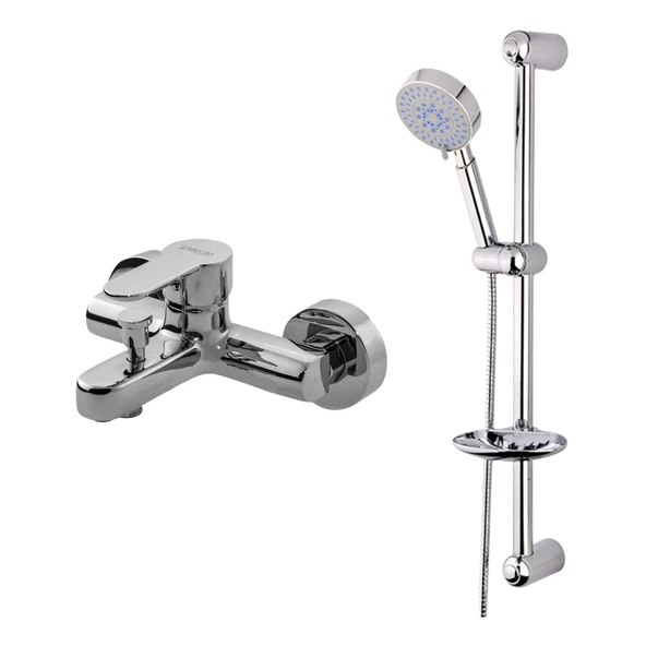 Newarc Domino Banyo Bataryası,Minline Sürgülü Üst Set