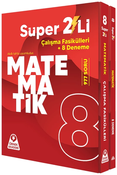 Örnek Akademi 8. Sınıf Matematik Süper İkili Çalışma Fasikülleri Seti Örnek Akademi Yayınları