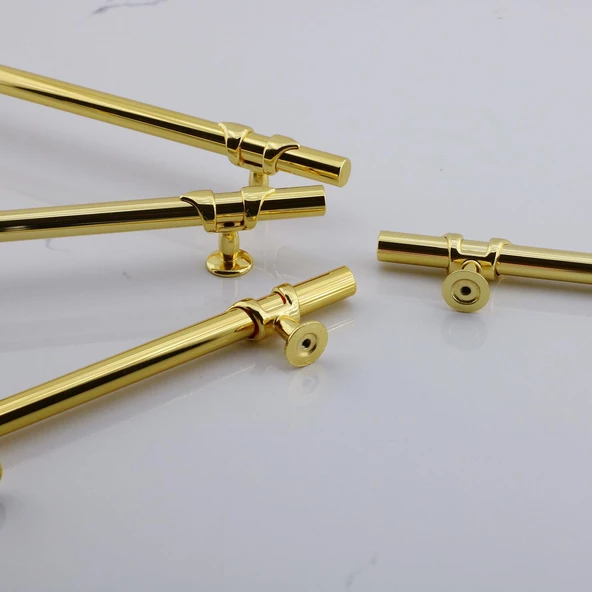Maça Gold Metal Kulp 128 mm -12.8 cm Mobilya Çekmece Mutfak Dolabı Dolap Kulpları Kulbu Kulpu Altın - Resim 8