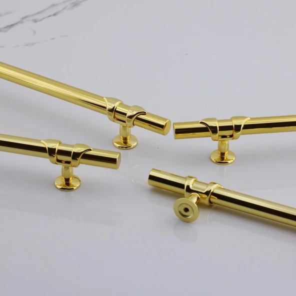 Maça Gold Metal Kulp 128 mm -12.8 cm Mobilya Çekmece Mutfak Dolabı Dolap Kulpları Kulbu Kulpu Altın - Resim 7