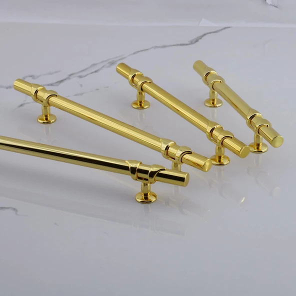 Maça Gold Metal Kulp 128 mm -12.8 cm Mobilya Çekmece Mutfak Dolabı Dolap Kulpları Kulbu Kulpu Altın - Resim 6