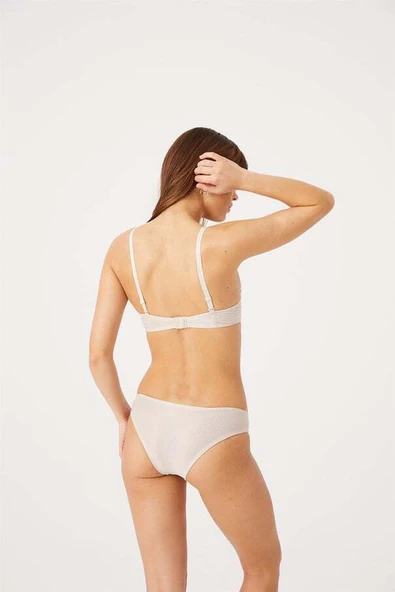 Fitilli Destekli Sütyen - Ten - 3