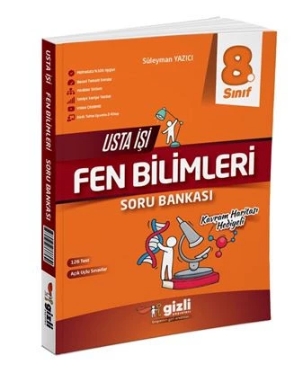 GİZLİ YAYINLARI 8.SINIF FEN BİLİMLERİ USTA İŞİ SORU BANKASI