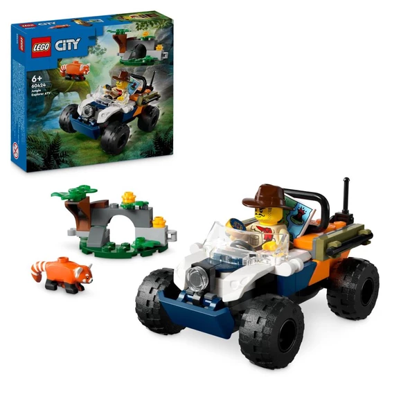 LEGO® City Orman Kaşifinin ATV’li Kırmızı Panda Görevi 60424