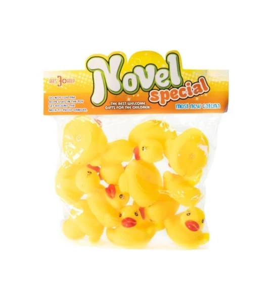 Ethem Oyuncak 12'li vinil Ördek Poşette  SYF-AA21 (27-K) - 2