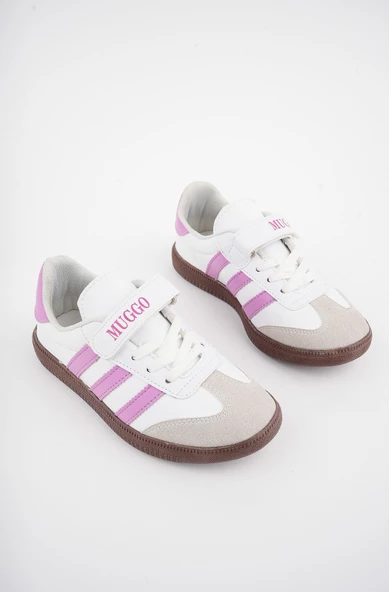 Muggo OLAF Garantili Günlük Ortopedik Bağcıklı Ve Cırtlı Çocuk Sneaker Spor Ayakkabı - 12