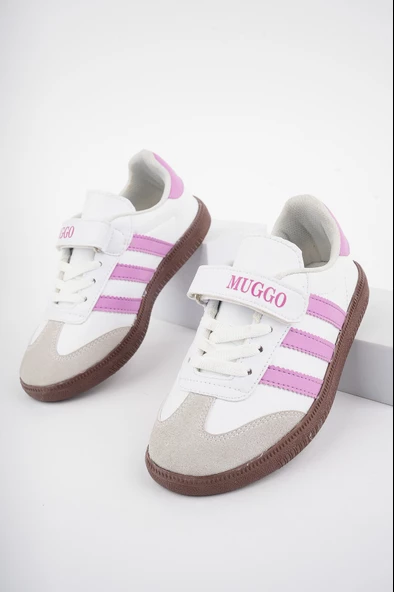 Muggo OLAF Garantili Günlük Ortopedik Bağcıklı Ve Cırtlı Çocuk Sneaker Spor Ayakkabı - 10