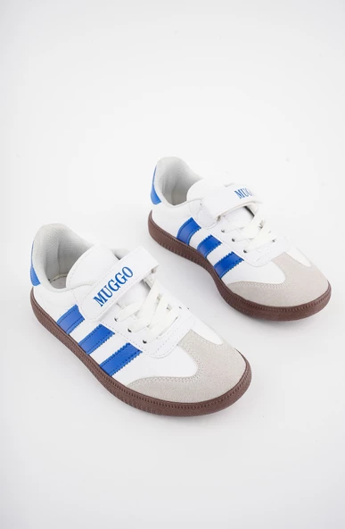 Muggo OLAF Garantili Günlük Ortopedik Bağcıklı Ve Cırtlı Çocuk Sneaker Spor Ayakkabı - 8