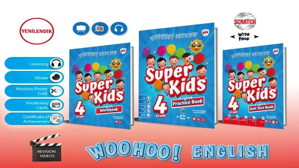 4.SINIF WOOHOO ENGLISH SUPER KIDS 3.KİTAP