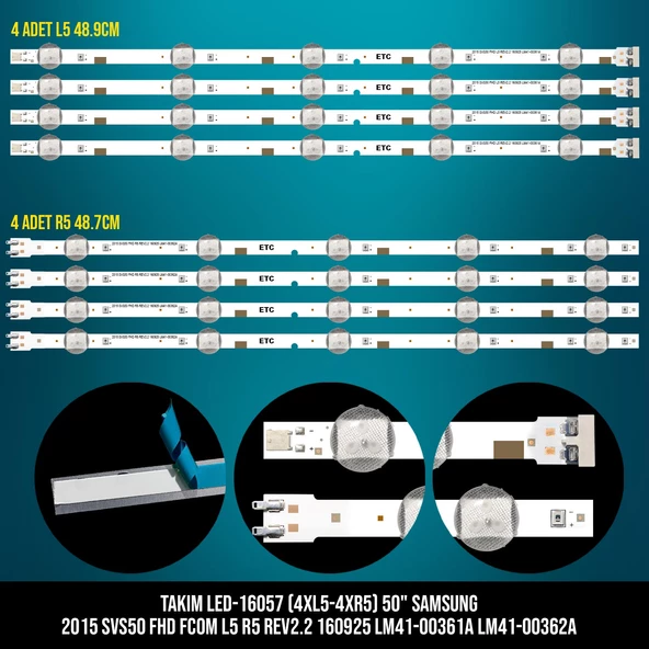 TAKIM LED-157 (4XL5-4XR5) 50 SAMSUNG 2015 SVS50 FHD FCOM L5 R5 REV2.2 160925 LM41-00361A LM41-00362A