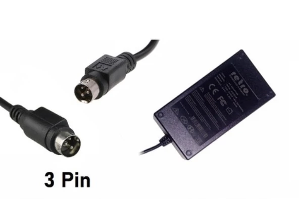 WellHise 24V 3A 3 Pinli Yazıcı Termal Yazıcı Pos Adaptör - 2