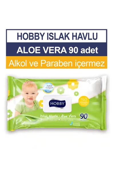 Hobby  Islak Havlu Aloe Vera 90'lı