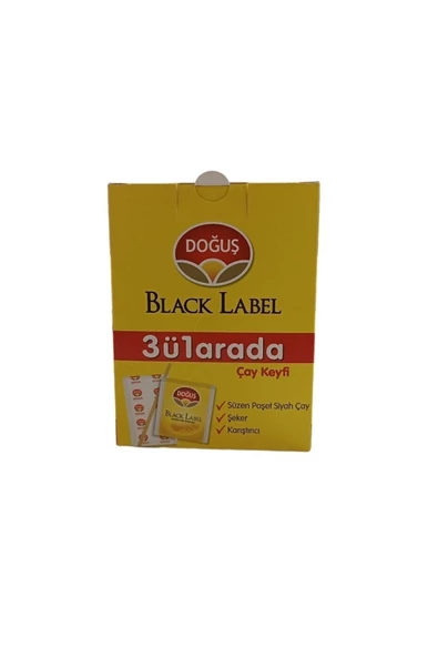 Doğuş  Black Label 24x5 Gr 3ü1 Arada Süzen Poşet Çay-şeker-karıştırıcı