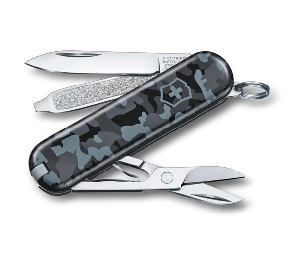 Victorinox 0.6223.942 Klasik 58 MM Lacivert Kamuflaj Çakı ürün görseli 1