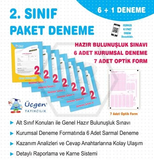 2.SINIF 7Lİ PAKET DENEME+OPTİK