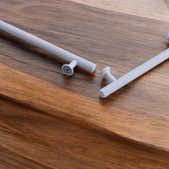 Doruk Beyaz Metal Kulp 128 mm - 12.8 cm Mobilya Çekmece Mutfak Dolabı Dolap Kulpları Kulbu Kulpu - 8