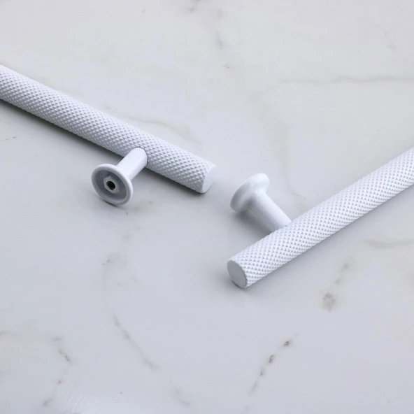 Doruk Beyaz Metal Kulp 128 mm - 12.8 cm Mobilya Çekmece Mutfak Dolabı Dolap Kulpları Kulbu Kulpu - 7
