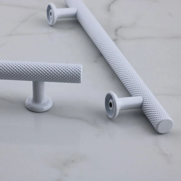 Doruk Beyaz Metal Kulp 128 mm - 12.8 cm Mobilya Çekmece Mutfak Dolabı Dolap Kulpları Kulbu Kulpu - 4