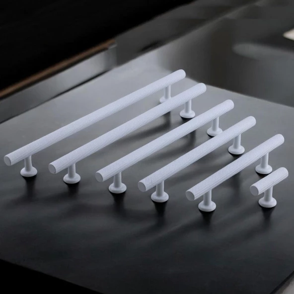 Doruk Beyaz Metal Kulp 128 mm - 12.8 cm Mobilya Çekmece Mutfak Dolabı Dolap Kulpları Kulbu Kulpu - 10