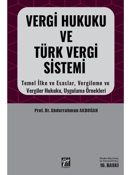Vergi Hukuku ve Türk Vergi Sistemi