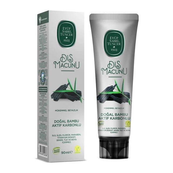 Eyüp Sabri Tuncer Diş Macunu 90 ml - Bambu Aktif Karbonlu Özlü
