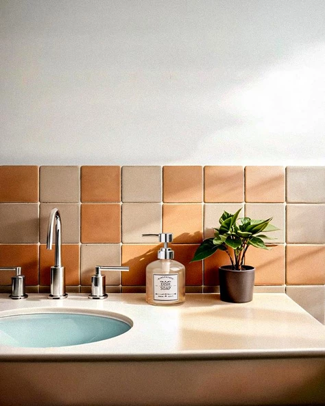 Cam Sıvı Sabunluk - Banyo Mutfak Sabunluğu - Retro Series - 400 ML - 7