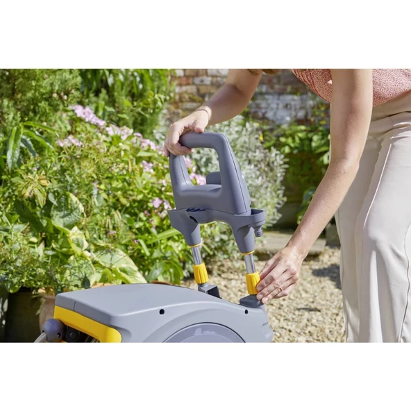 Hozelock 100488H Tekerlekli 35 M Hortumlu Otomatik Geri Sarmalı Hortum Toplama Makara Seti - 7